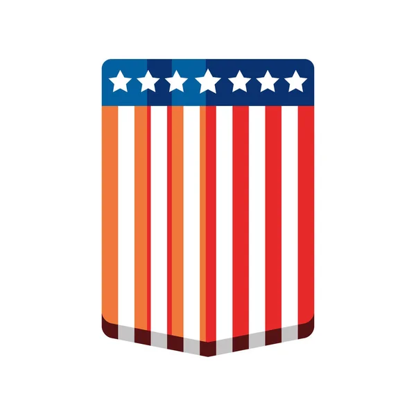 Amerikai zászló lobogója — Stock Vector