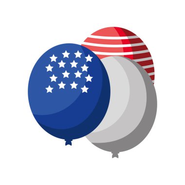 balonlar Amerikan bayrağı