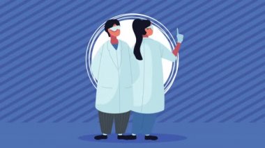 Bilimadamı çift laboratuvar çalışanı canlandırıldı