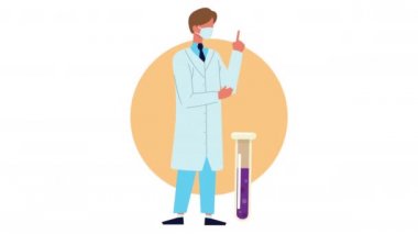 Tüp test karakterine sahip erkek bilim adamı