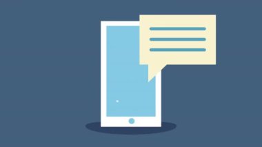 Konuşma baloncuklu akıllı telefon aygıtı canlandırıldı
