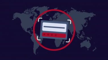 Dünya gezegeni animasyonlu siber suç parolası