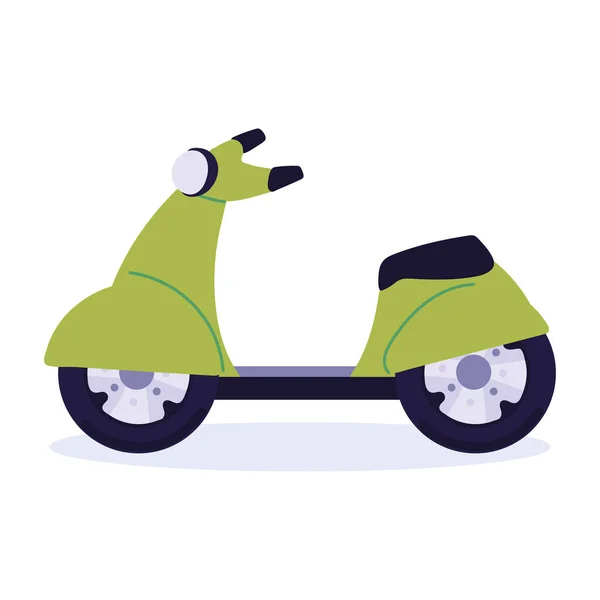 Ecología moto eléctrica — Vector de stock