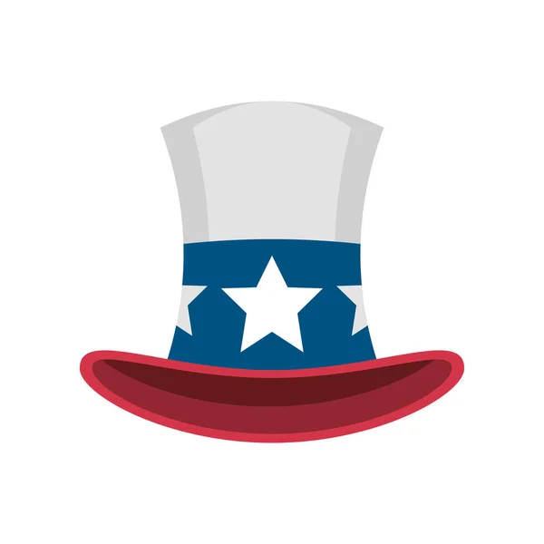 Top hat αμερικανικό στυλ — Διανυσματικό Αρχείο