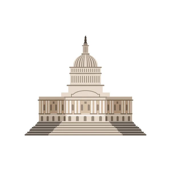 Edificio del capitolio americano — Vector de stock