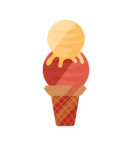 Вкусное мороженое — стоковый вектор