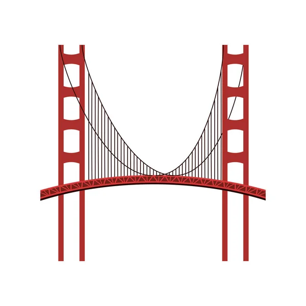 Bridge structure architecture — Stock Vector