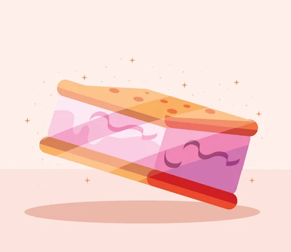 Печенье мороженое — стоковый вектор