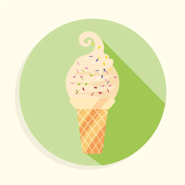 甜甜的冰淇淋 — 图库矢量图片