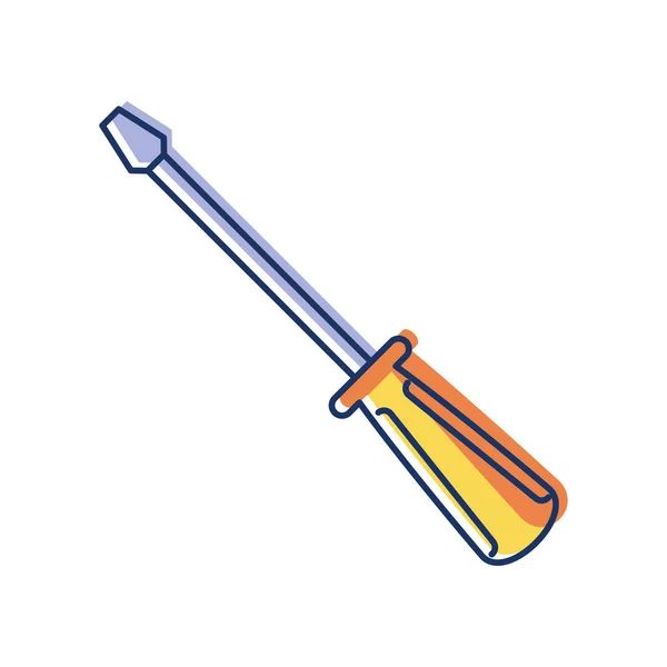 Screwdriver tool icon — Stock Vector