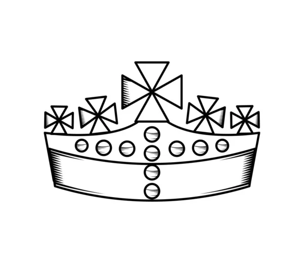 皇冠古代图标 — 图库矢量图片