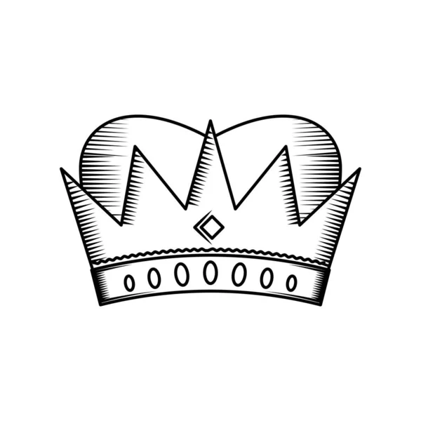 Couronne royale icône — Image vectorielle