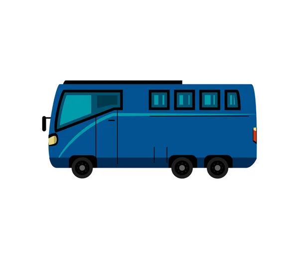 Caravana moderna camping — Vector de stock