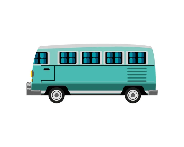 Transporte retro van — Vetor de Stock