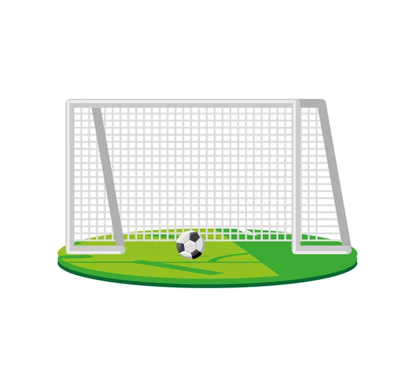 Balón de fútbol gol — Vector de stock