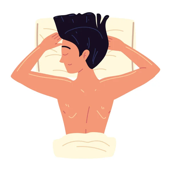 Femme au repos spa — Image vectorielle