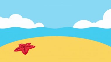 Yaz mevsimi sahilde sörf tahtası ve balonla