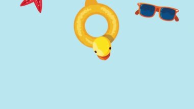 yaz mevsimi desen simgeleri