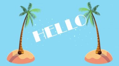 Palmiye ağaçlarıyla dolu yaz mektupları.