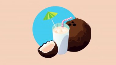 Hindistan cevizi suyu, meyve kokteyli.