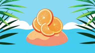 Tropik turuncu turunçgiller taze meyveler