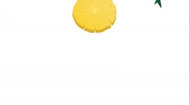 tropik ananas taze meyve deseni