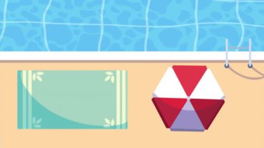 Havlu içinde havluyla güneşlenen sarışın kız.