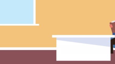 Erkek psikolog masada.