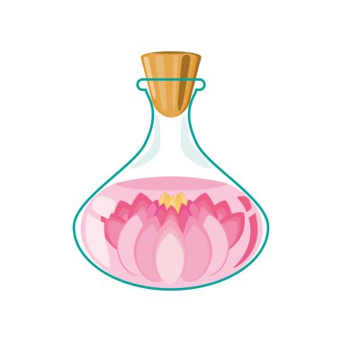 floral essence in bottle