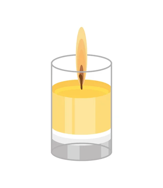 玻璃蜡烛 — 图库矢量图片