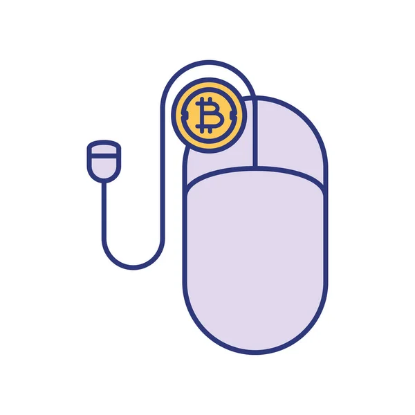 Digital payment bitcoin — Stockvektor