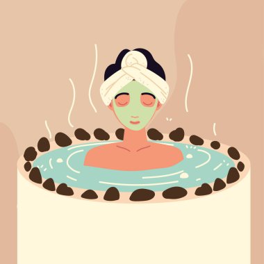 spa woman on jacuzzi