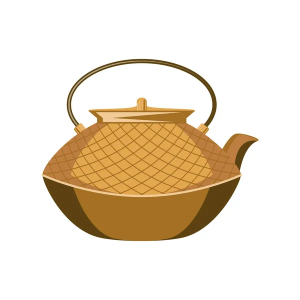 Teapot beverage icon — ストックベクタ