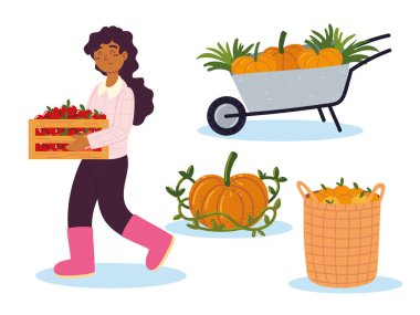 farmer with farm food