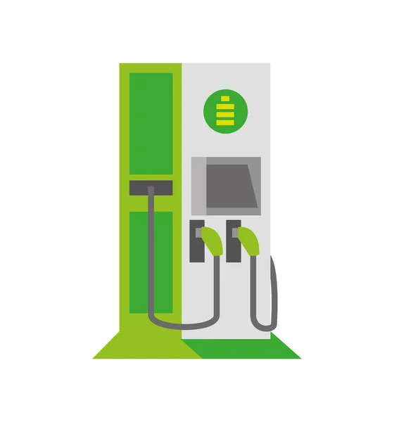 녹색 발전소 펌프 — 스톡 벡터
