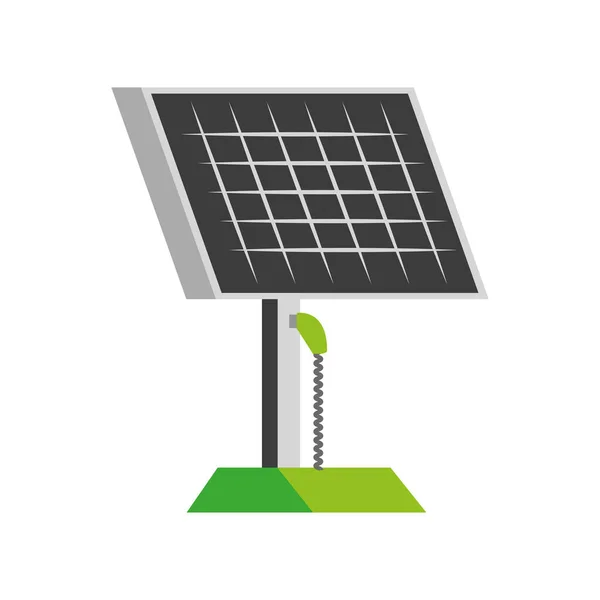 Laadstation voor zonnepanelen — Stockvector