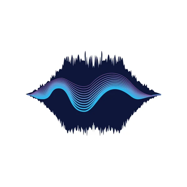 Waves voice reacognition — Stock Vector