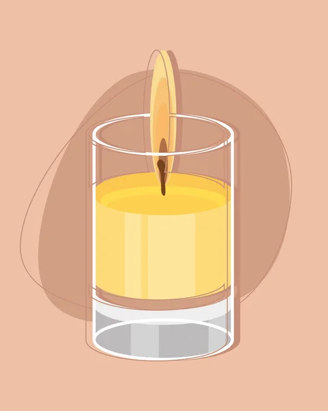 蜡烛的香气芬芳 — 图库矢量图片