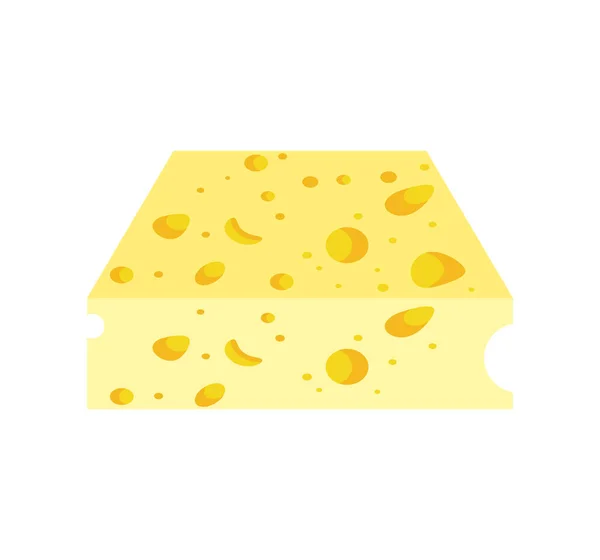 Fresh cheese snack — Stock Vector