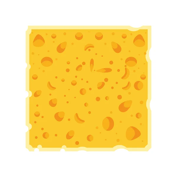 Icona del formaggio quadrato — Vettoriale Stock