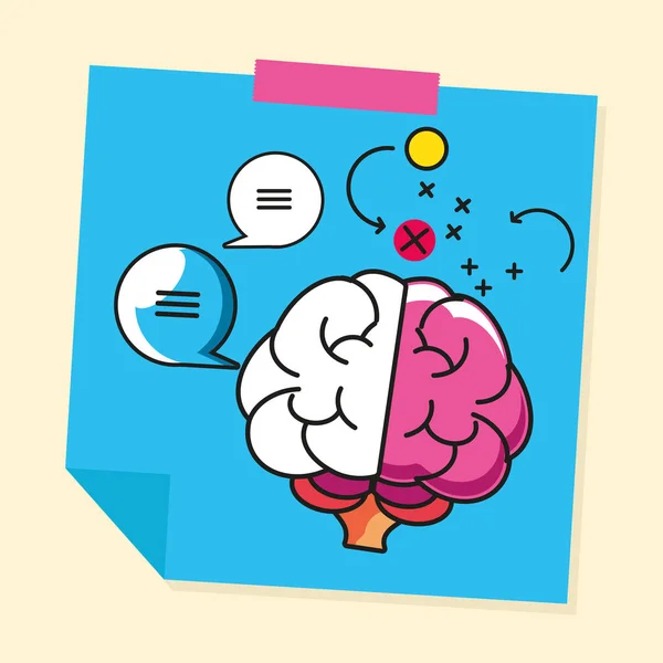 Idea cerebro estrategia — Vector de stock