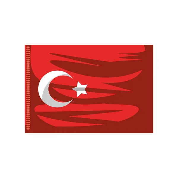 Символ прапор Туреччини — стоковий вектор