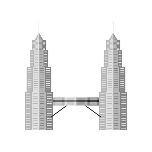 Maleisië Twin Petronas Torens — Stockvector