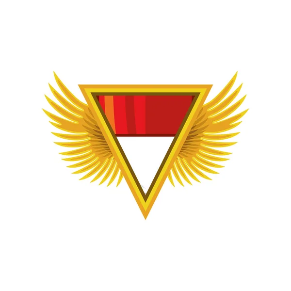 Прапор і крила індонезії — стоковий вектор