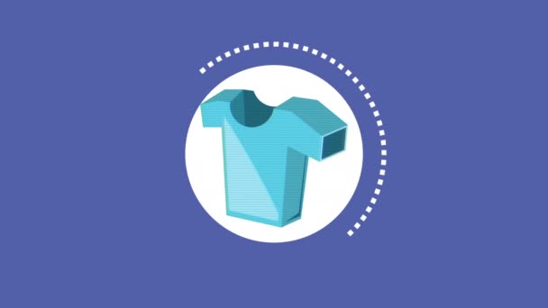 Fashion wear clothes animation — Stock Video