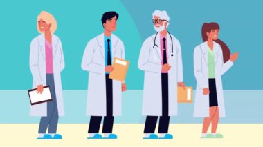 Tıp doktorları çalışanlar karakterler