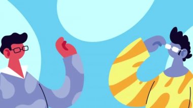 Genç erkekler karakter animasyonu modeller