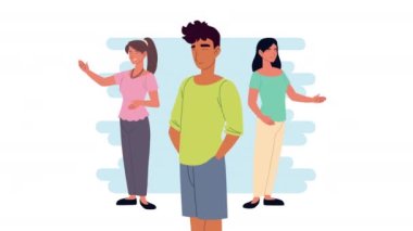 en iyi arkadaşlar gençlerle animasyon