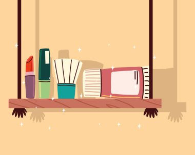 Makyaj malzemeli raf