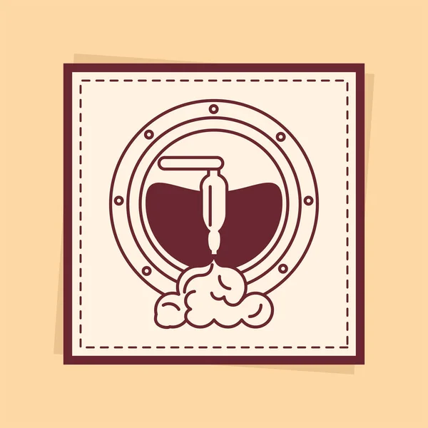 Distintivo de barril de cerveja — Vetor de Stock